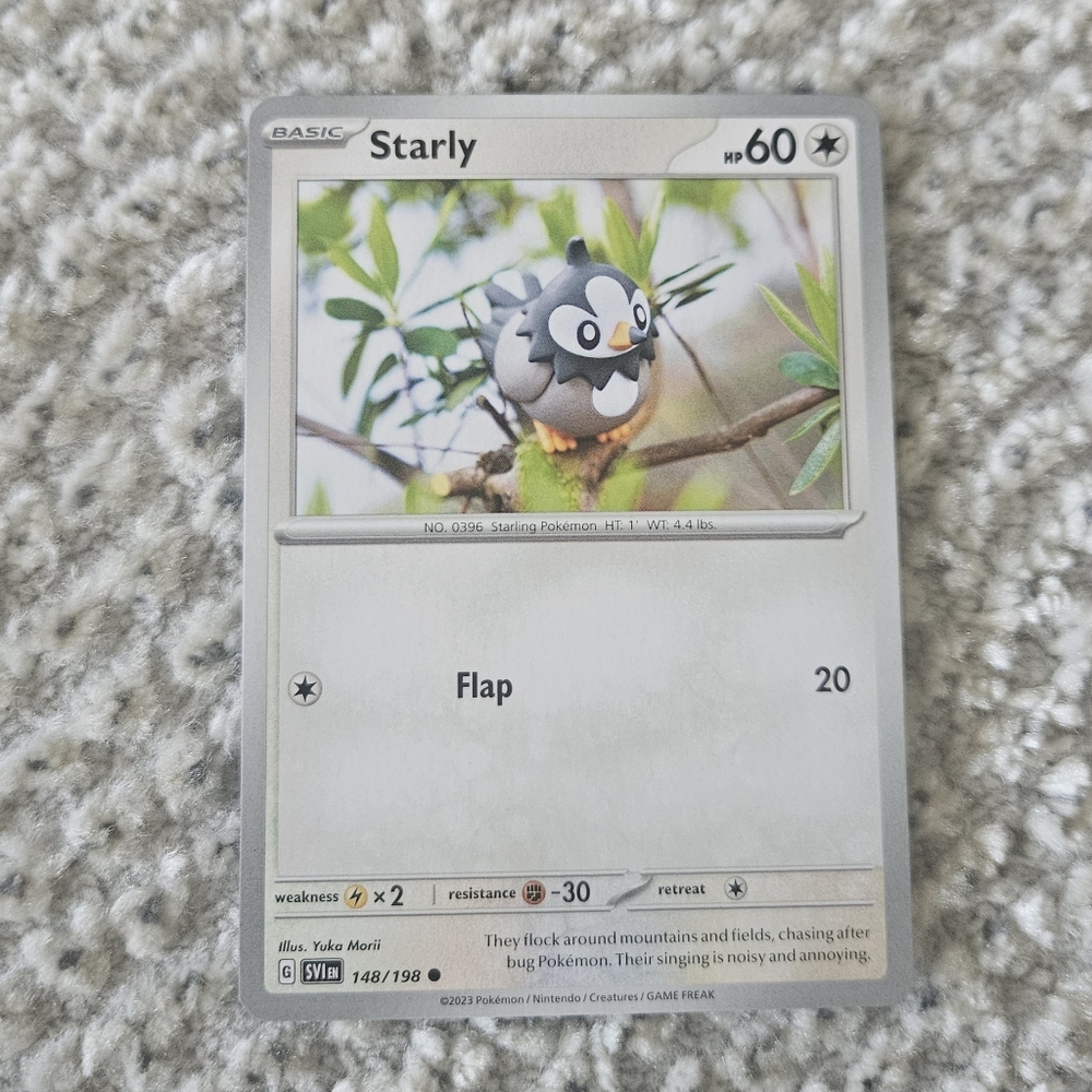 POKEMON TCG Card Starly Scarlet & Violet Base Set 148/198